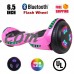 Flash Wheel UL 2272 Certified Hoverboard 6.5" Bluetooth Speaker with LED Light Self Balancing Wheel Electric Scooter - Chrome Gold   